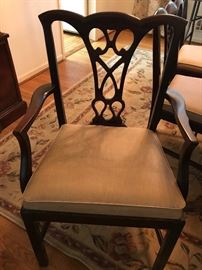 Dining Chair - Set of 6 - 2 Captains Chairs, 4 Armless