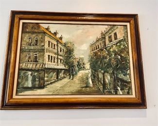 Original Rickert Signed Oil On Canvas Painting 