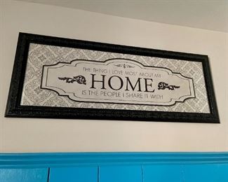 Framed Print "The Thing I love Most About My HOME Is The People I Share It With"