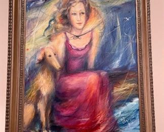 Original Olga Lipats Signed Oil Painting 2002