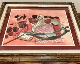 Original Signed Watercolor by Bella Hollingworth '90