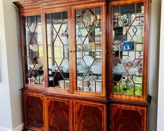 Hickory-White  BREAKFRONT