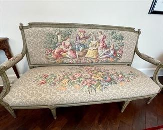 Antique 19th Century SETTEE with Needlepoint