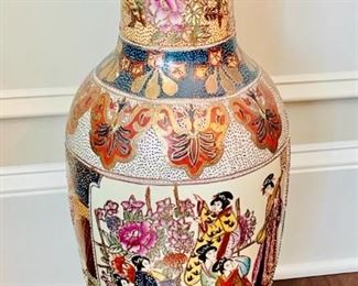 Asian Tall Cloisonne Vase