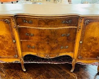 19th Century French Provincial Antique Buffet Server Sideboard