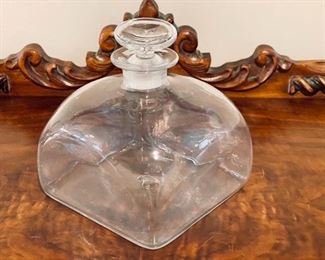Blenko Hand Blown Glass Brandy Decanter