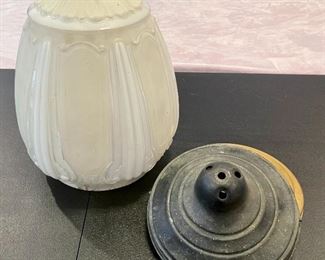 Deco Pendant Frosted Glass Light Globe