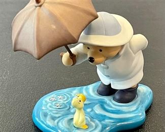 Vintage Disney Pooh and Friends Figurine "We'll Share Forever Whatever The Weather" - RARE