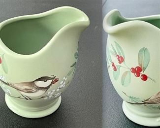 Pfaltzgraff Winterwood Green Creamer China Dinnerware
