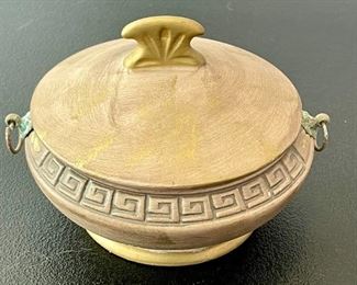 Hand Crafted Capodimonte Hand Painted Lidded Candy Dish Storage Jar