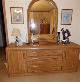 Dresser with mirror, Part of King bedroom suite