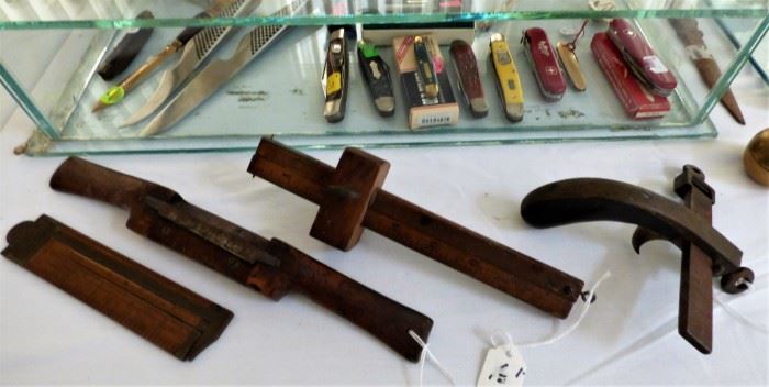Antique wooden tools