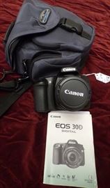Canon EOS  300 digital camera with case & charger & manual