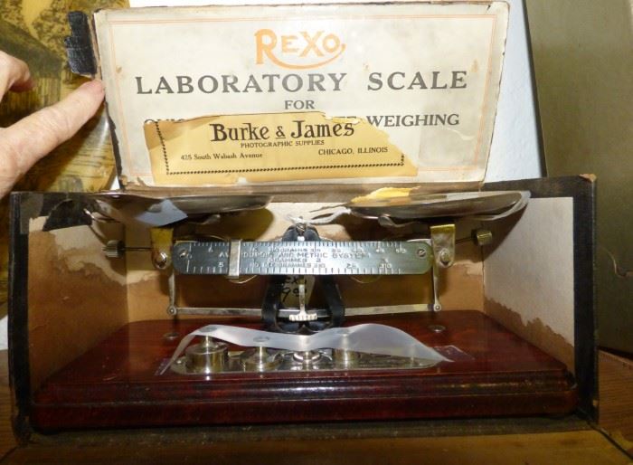 Antique Rexo Laboratory Scale in box