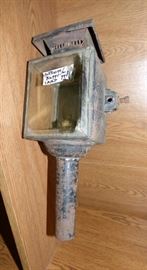Buggy or carriage lamp