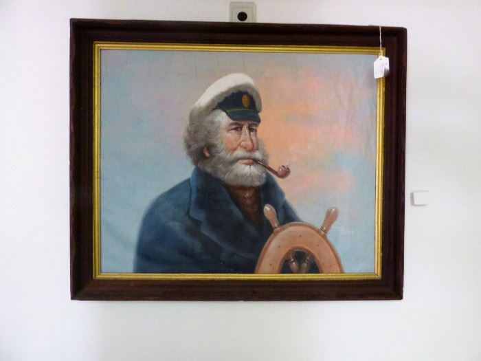 Original Oil painting of Captain