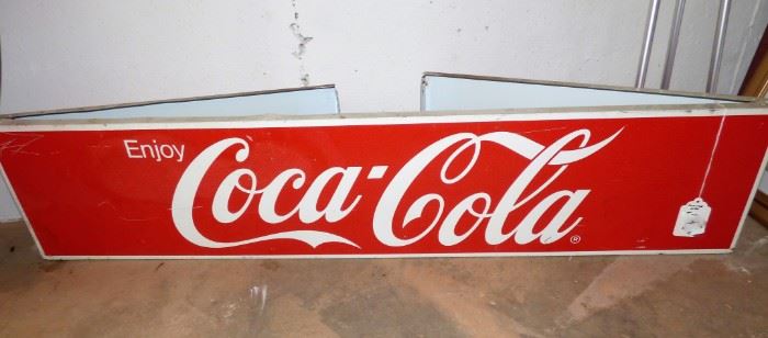Folding Coca Cola sign