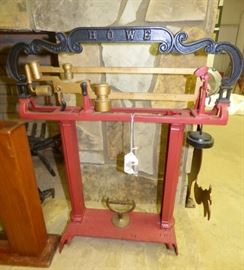 Antique cast iron Howe scale 