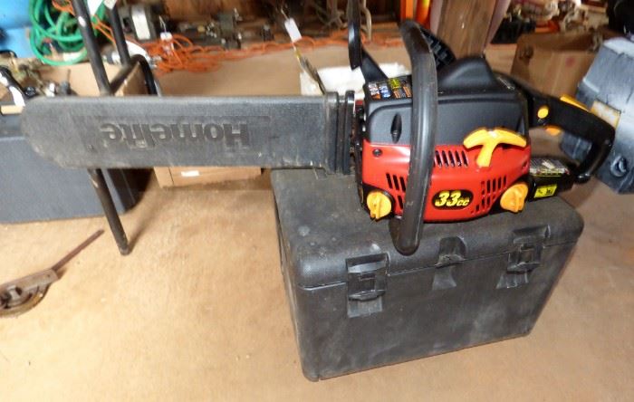Homelite chain saw with case