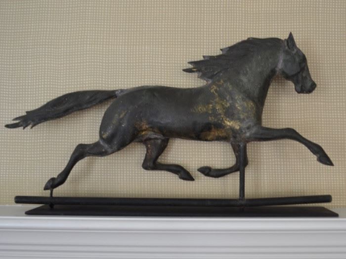 Antique running horse weathervane
