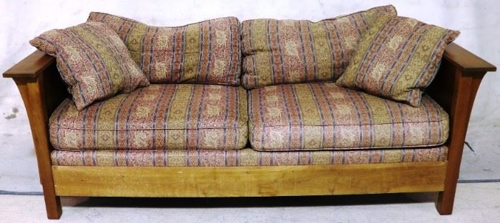 Stickley mission oak sofa