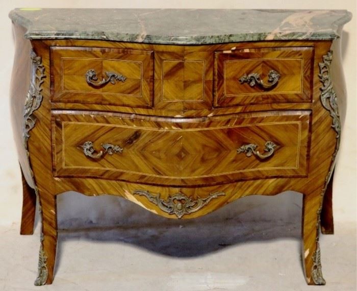 French marble top commode 