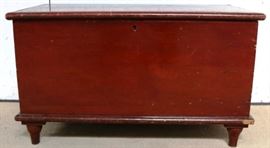 Antique dovetailed blanket chest