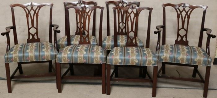 Kittinger set of Chippendale chairs