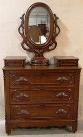 Victorian rosewood dresser
