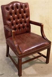 Leather Chesterfield chair