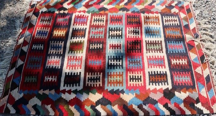 3'4" x 4'9" Iran Kilim Wool rug
