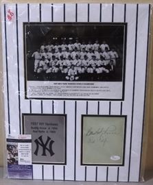 1937 NY Yankees Autograph 