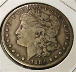 1884 Carson City silver dollar