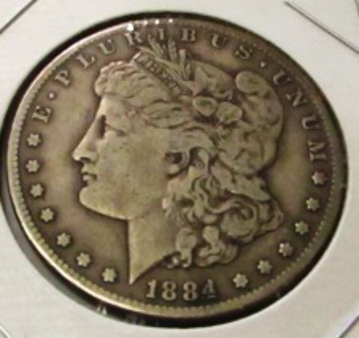 1884 Carson City silver dollar