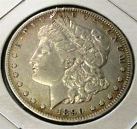 1890 Carson City silver dollar