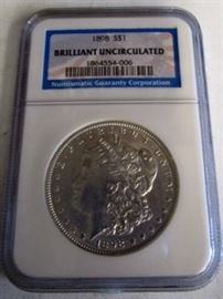 1898 Brilliant Uncirculated silver dollar