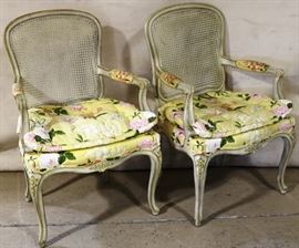 Pair French Fauteuils