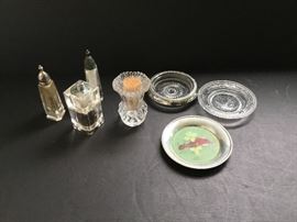 Salt & Pepper Shakers, Grinder, Coasters, Toothpick Holder     https://ctbids.com/#!/description/share/33111