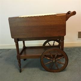 Beautiful Wooden Tea Cart     https://ctbids.com/#!/description/share/32690