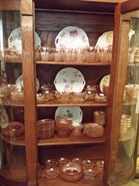 Vintage Queen Mary depression glass collection