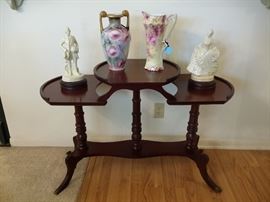 Unique antique two tier table
