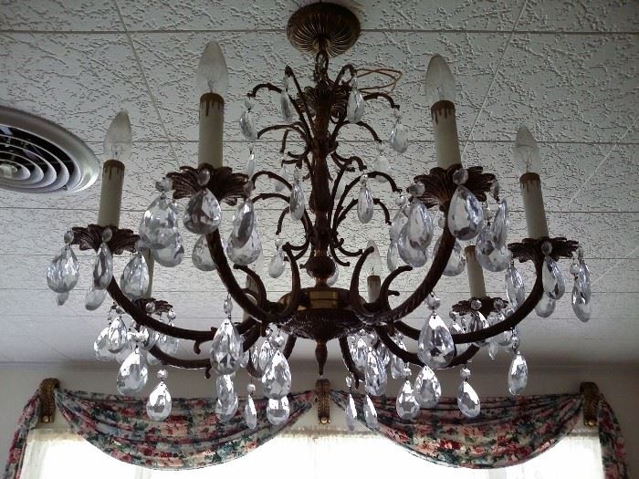 There are 3 chandeliers for sale.
