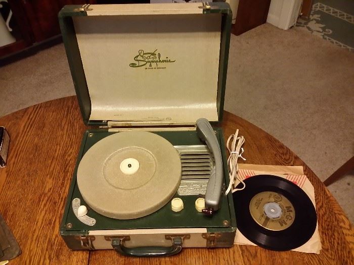 Vintage Symphonic tube type record player.  Model #914