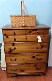 Solid wood chest