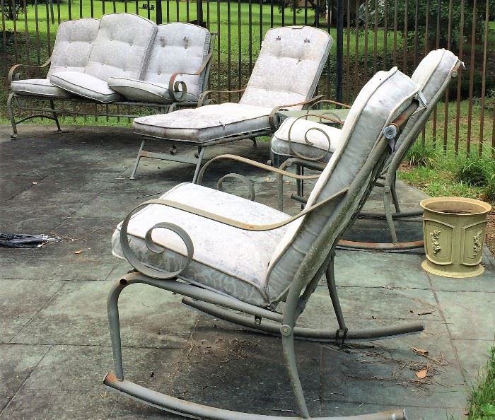 Outdoor/Pool Sofa, Lounger, Two Rockers