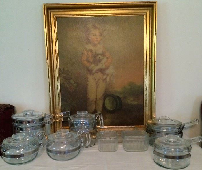 Pyrex Flameware Glass Cookware, Framed Picture