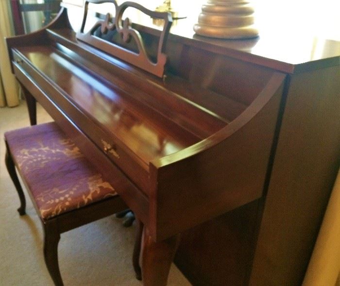 Kimball Console Piano and Bench