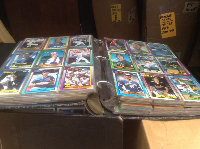 Baseball Card Sets in Full Binders