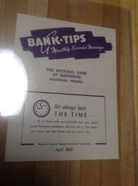 1948 National Bank of Manassas Card