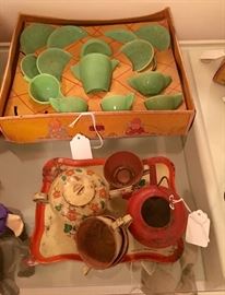 Vintage children's tea sets